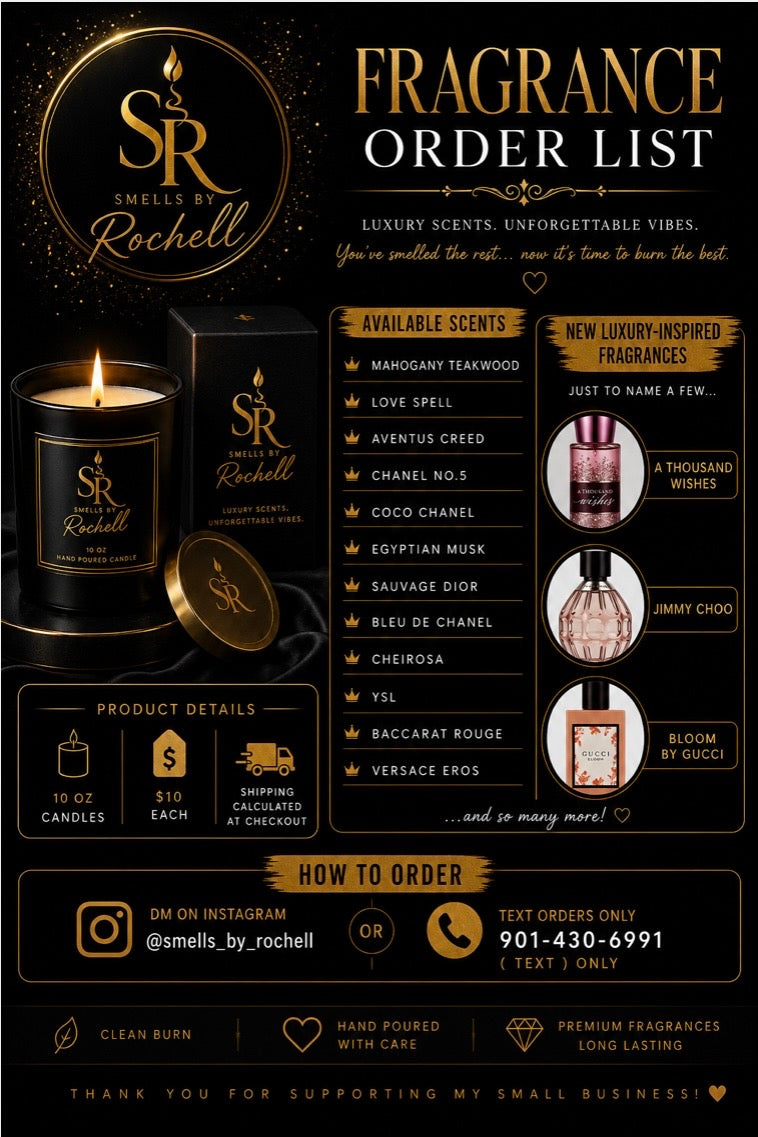 Hand crafted candles